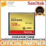 SanDIsk Extreme Compact Flash Memory Card 128GB / 64GB / 32GB.